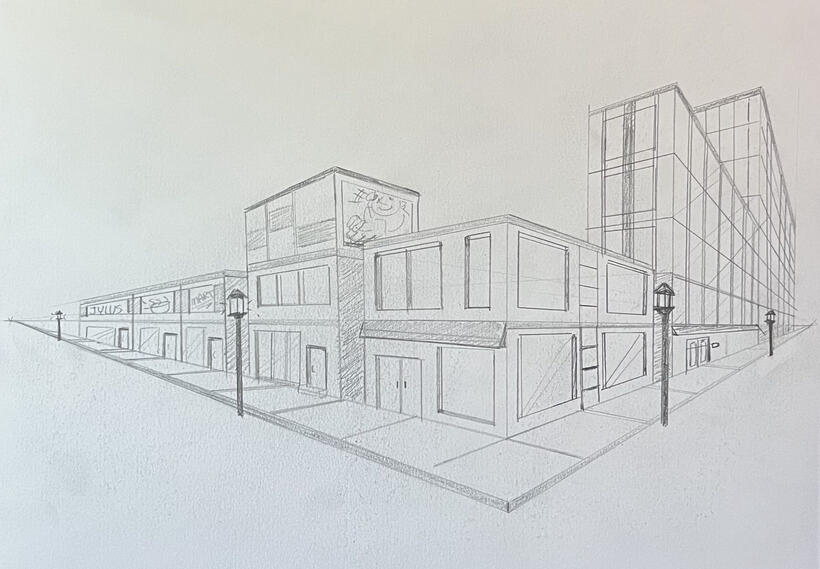 Two Point Perspective (30 Minute Sketch)